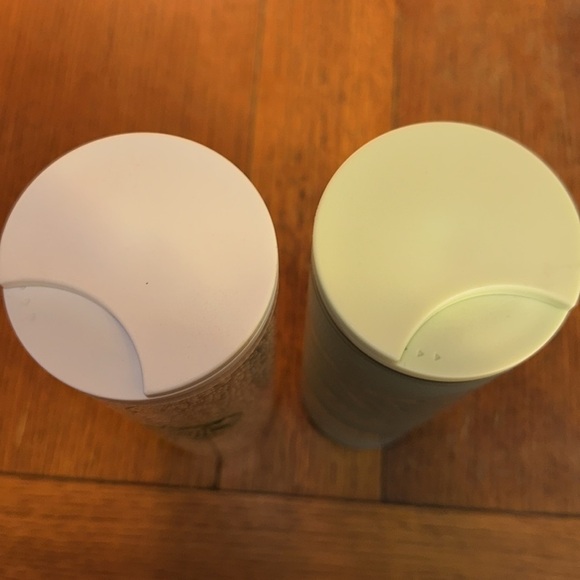 Starbucks Holiday Ribbon Tumbler Set Icy Blue & Mint Frosted 16oz 2pc - Picture 5 of 6